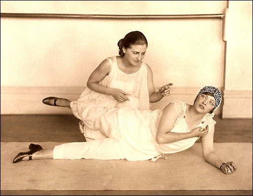 Albertina Rasch with dancer