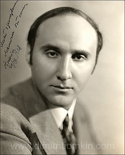Dimitri Tiomkin portrait, 1928