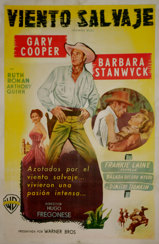 Blowing Wild (Viento Salvaje) one sheet poster
