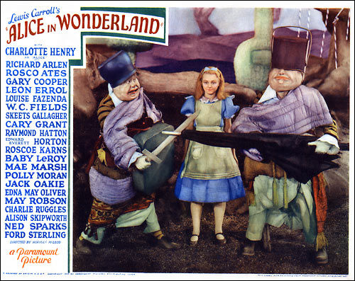 Alice in Wonderland lobby card A