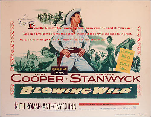 Blowing Wild jumbo window card
