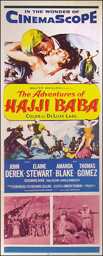 Adventures of Hajji Baba one sheet poster, U.S. Style B