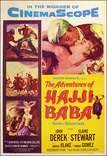 Adventures of Hajji Baba one sheet poster, U.S. Style A