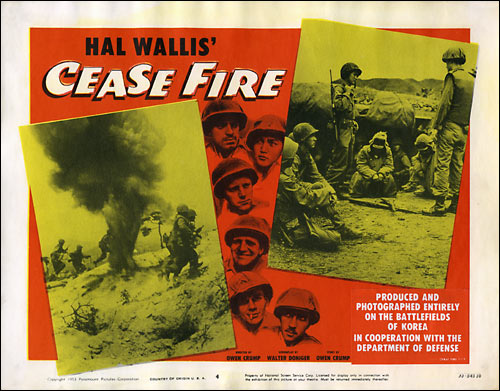 Cease Fire lobby card D