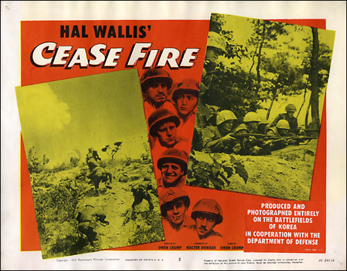Cease Fire lobby card E