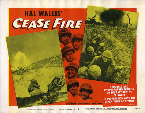 Cease Fire lobby card F