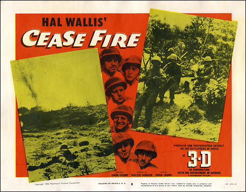 Cease Fire lobby card H