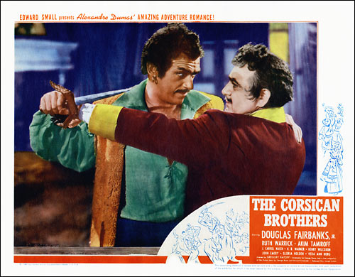 Corsican Brothers lobby card 2F