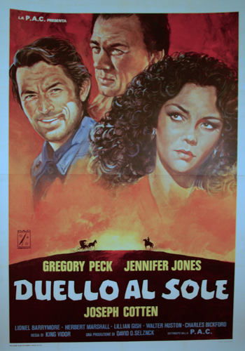 Duel in the Sun (Duello al Sole) two sheet poster