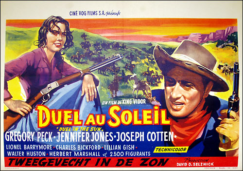 Duel in the Sun Belgian poster