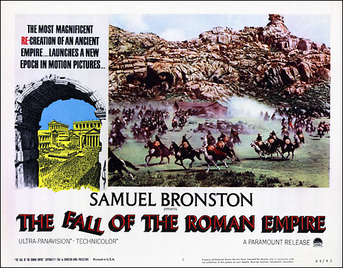 Fall of the Roman Empire lobby card A