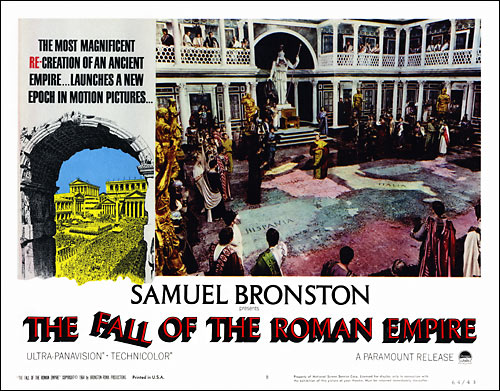 Fall of the Roman Empire lobby card H