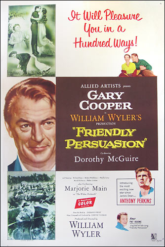 Friendly Persuasion one sheet, US, style B