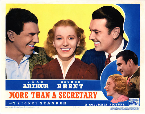 More Than a Secretary lobby card B