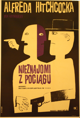 Strangers on a Train (Niesnajomi Z Pociagu) one sheet poster