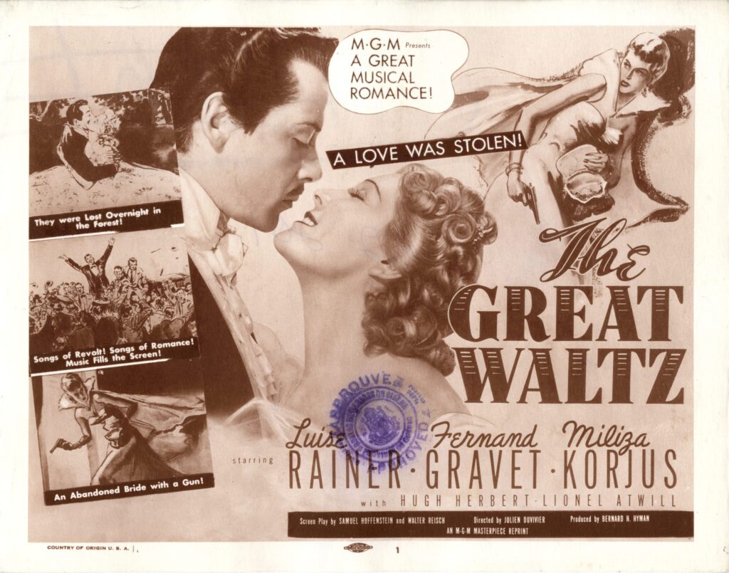 The Great Waltz Lobby Card 2A