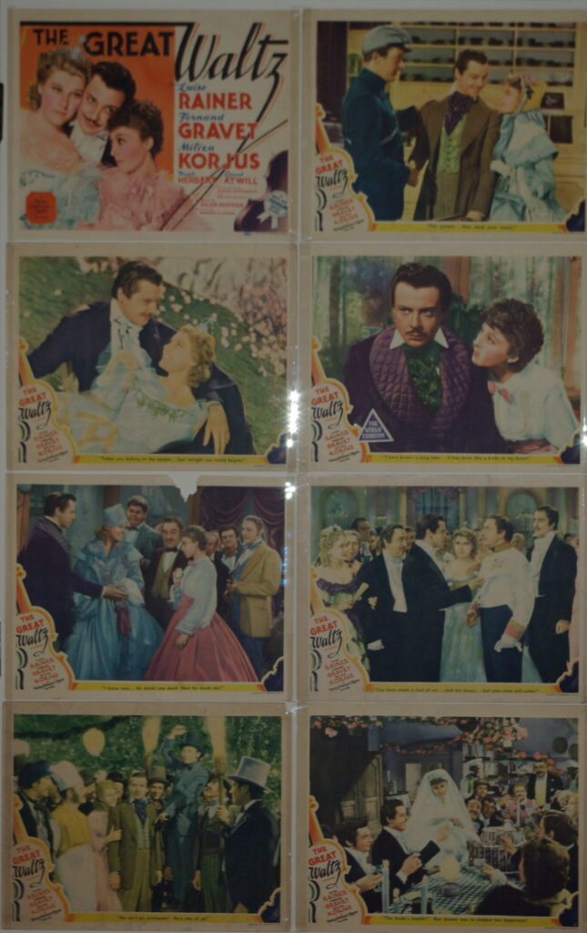 The Great Waltz Lobby Cards 3 - 8 Sheets
