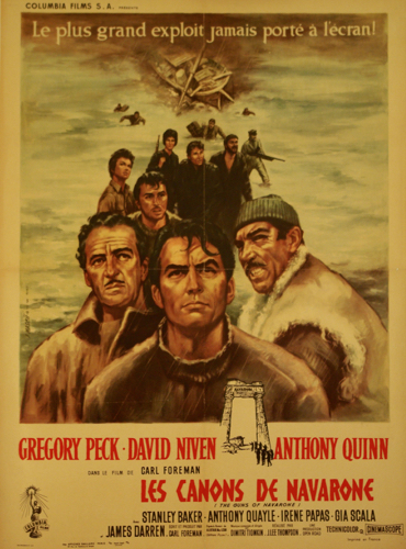 Guns of Navarone (Les Canons de Navarone) one sheet poster