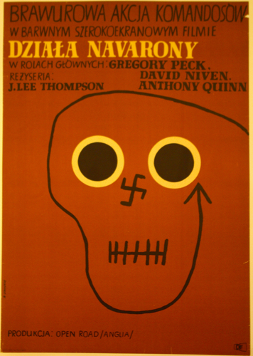 Guns of Navarone (Dziala Navarony) one sheet poster