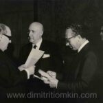 Dimitri Tiomkin with [Eduardo Toda], and Andrés B. Zala, 1964