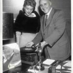 Dimitri Tiomkin with Peggy Castle, 1960