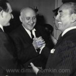 Dimitri Tiomkin with Jack Warner, 1961