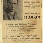 Tiomkin concerts advertisement, 1928