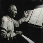 Dimitri Tiomkin at the piano, circa 1955