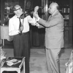 Dimitri Tiomkin with Jack Benny, 1961