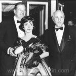 Dimitri Tiomkin with John Wayne and Pilar Wayne, 1960