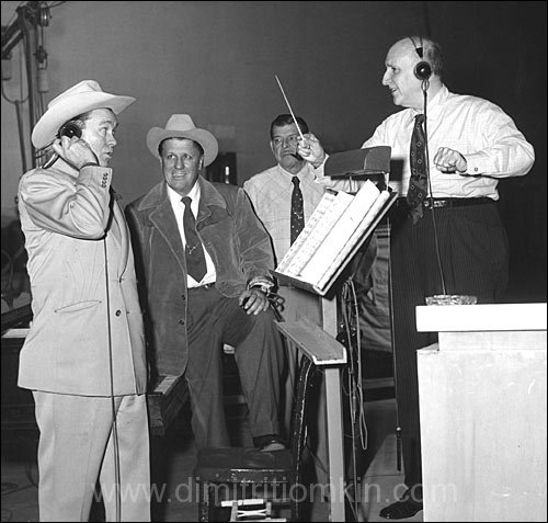 Dimitri Tiomkin with George Stevens and Chill Wills