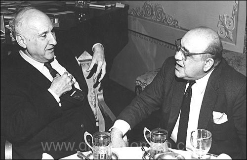 Dimitri Tiomkin and Akim Tamiroff, circa 1971-1972