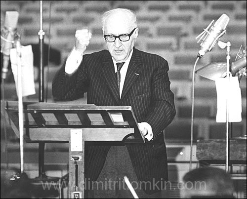 Dimitri Tiomkin conducting <em>Tchaikovsky</em>, 1968