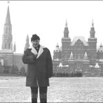 Dimitri Tiomkin outside the Kremlin, 1966