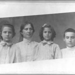 Dimitri Tiomkin with his mother and two sisters, circa early 1900s
