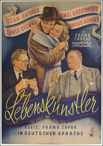 You Can't Take It With You window card, Germany