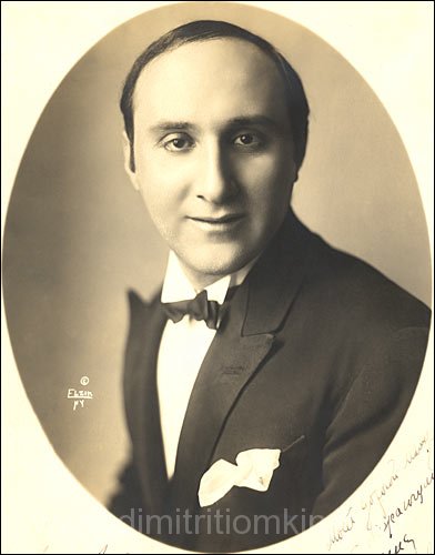 Dimitri Tiomkin publicity portrait by Leon Elzin, 1925