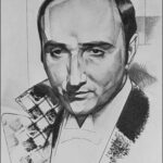 Drawing of Dimitri Tiomkin by Georges Annenkoff