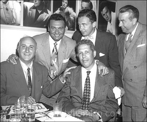 Dimitri Tiomkin with Frankie Laine and others, circa 1953