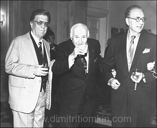 George Stevens, Dimitri Tiomkin, and Rouben Mamoulian, 1972