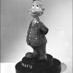 Statuette of Comical Army Character