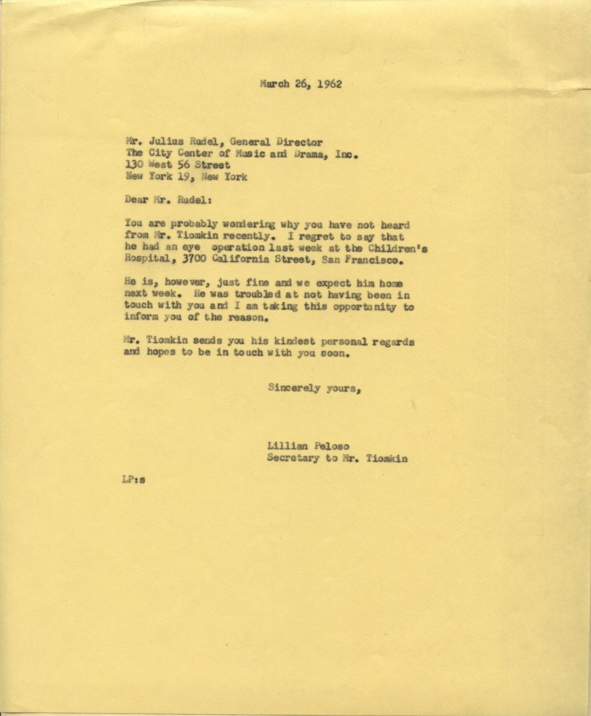 Peloso_to_Rudel_1962_03_26